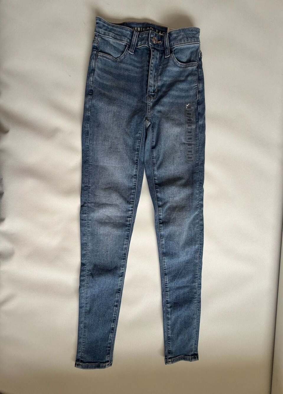 American Eagle Womens Jeans 000 Super Stretch Skinny Medium Wash